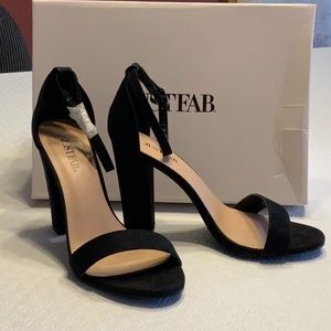 Black dressy sandals from JustFab